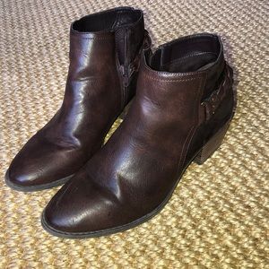 Ankle High Brown Booties